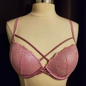 PINK Fushia Push Up Bra 34D